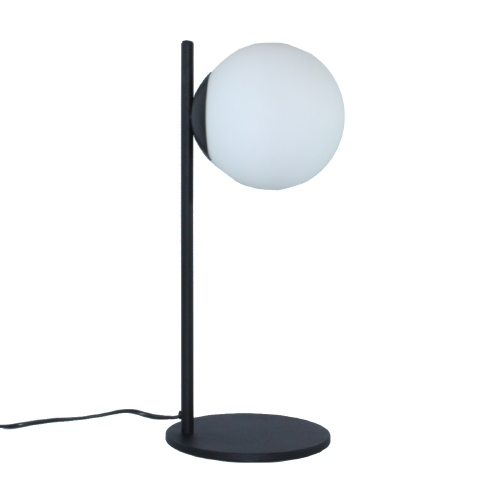 Lampara globo de apoyo E27 negra